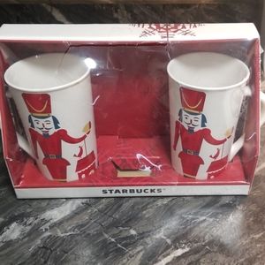 Starbucks Nutcracker Mugs. NEW
